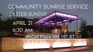 Community Sunrise Service @ McCall Plaza